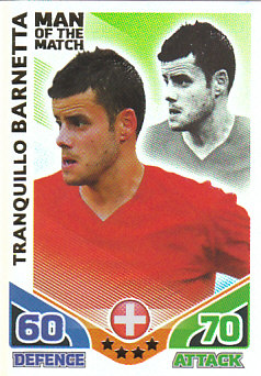 Tranquillo Barnetta Switzerland 2010 World Cup Match Attax Man of the Match #275
